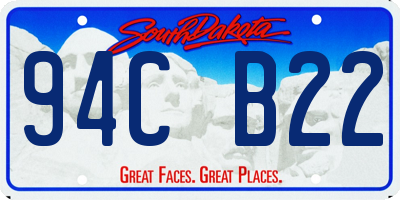 SD license plate 94CB22