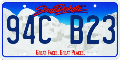 SD license plate 94CB23