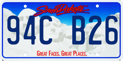 SD license plate 94CB26