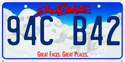 SD license plate 94CB42