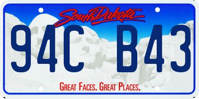 SD license plate 94CB43