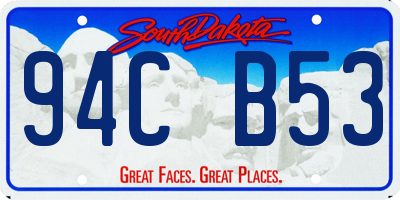 SD license plate 94CB53