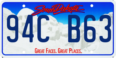 SD license plate 94CB63