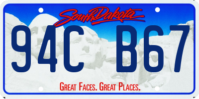 SD license plate 94CB67