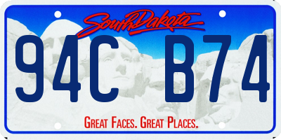 SD license plate 94CB74