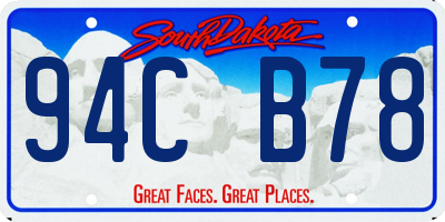 SD license plate 94CB78