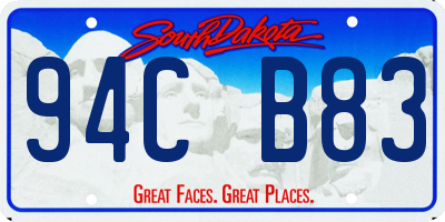SD license plate 94CB83