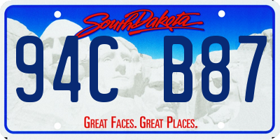 SD license plate 94CB87