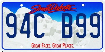 SD license plate 94CB99
