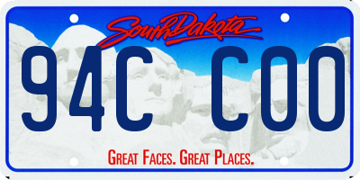 SD license plate 94CC00