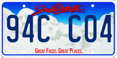 SD license plate 94CC04