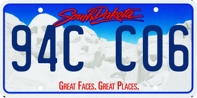 SD license plate 94CC06