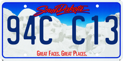SD license plate 94CC13