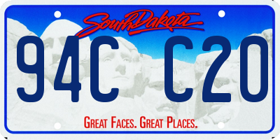 SD license plate 94CC20