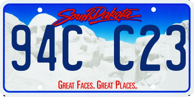 SD license plate 94CC23