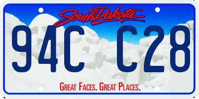 SD license plate 94CC28