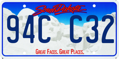 SD license plate 94CC32