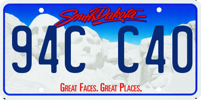 SD license plate 94CC40