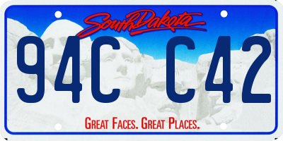 SD license plate 94CC42