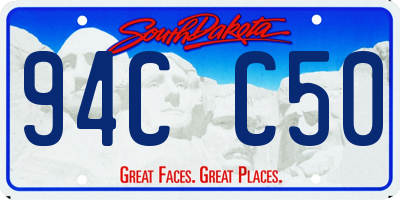 SD license plate 94CC50