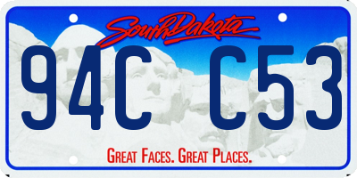 SD license plate 94CC53