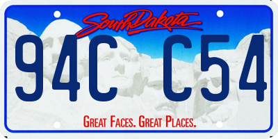 SD license plate 94CC54