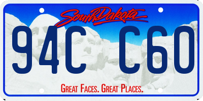 SD license plate 94CC60