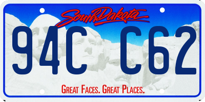 SD license plate 94CC62