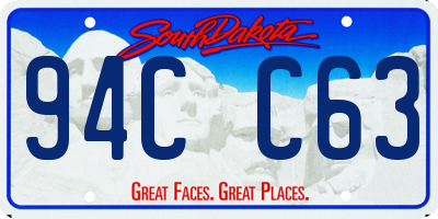 SD license plate 94CC63