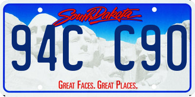 SD license plate 94CC90