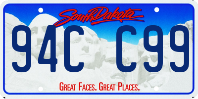 SD license plate 94CC99