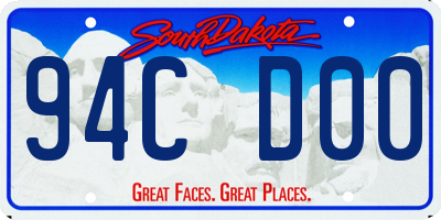SD license plate 94CD00