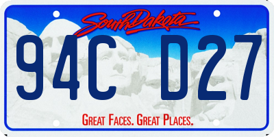 SD license plate 94CD27