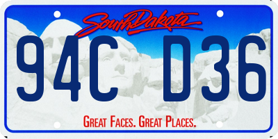 SD license plate 94CD36