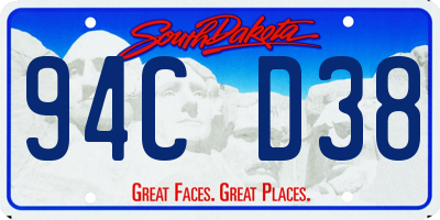 SD license plate 94CD38