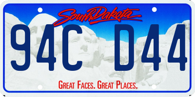SD license plate 94CD44