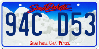 SD license plate 94CD53