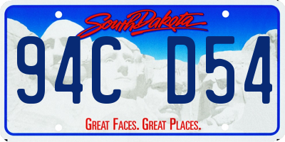 SD license plate 94CD54