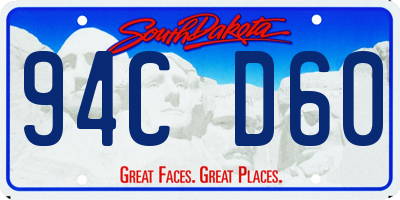 SD license plate 94CD60