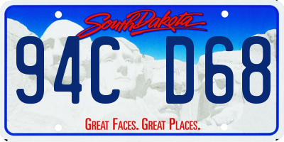 SD license plate 94CD68