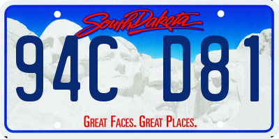 SD license plate 94CD81