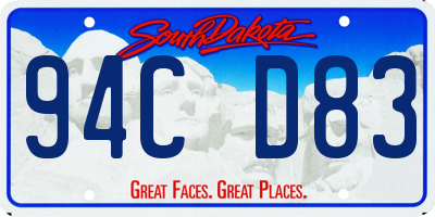 SD license plate 94CD83