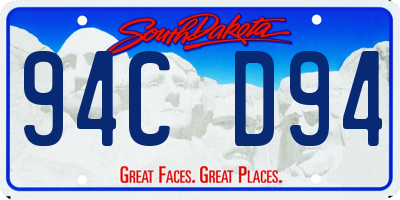 SD license plate 94CD94