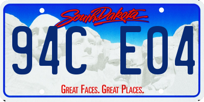 SD license plate 94CE04