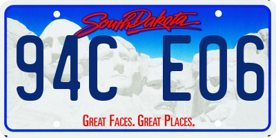 SD license plate 94CE06