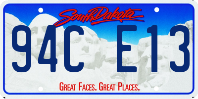 SD license plate 94CE13