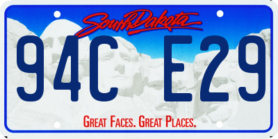 SD license plate 94CE29