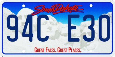 SD license plate 94CE30