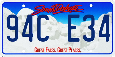 SD license plate 94CE34