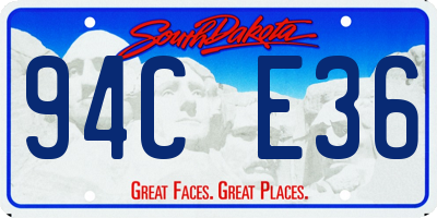 SD license plate 94CE36